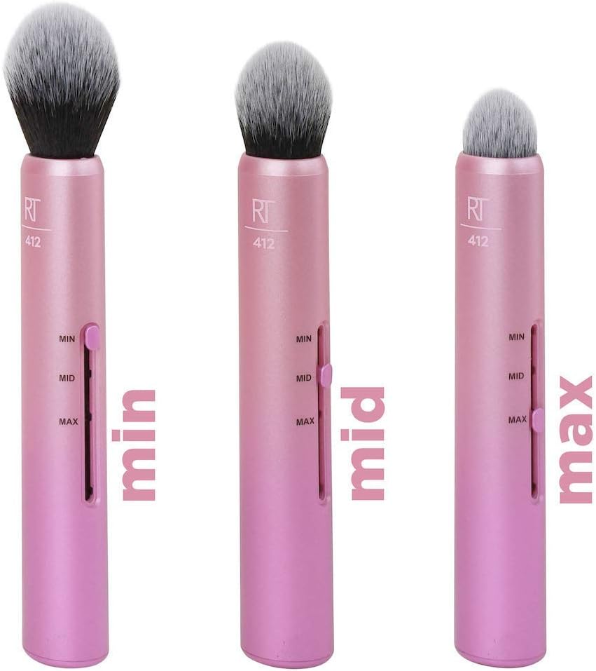 Real Techniques Slide 3-in-1 Customizable Blush Make-Up Brush for Blusher and Bronzer