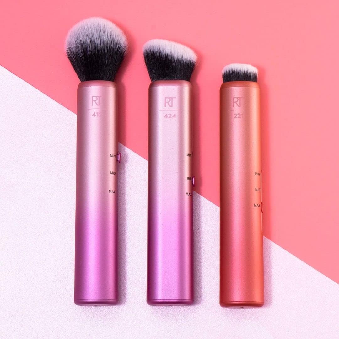 Real Techniques Slide 3-in-1 Customizable Blush Make-Up Brush for Blusher and Bronzer