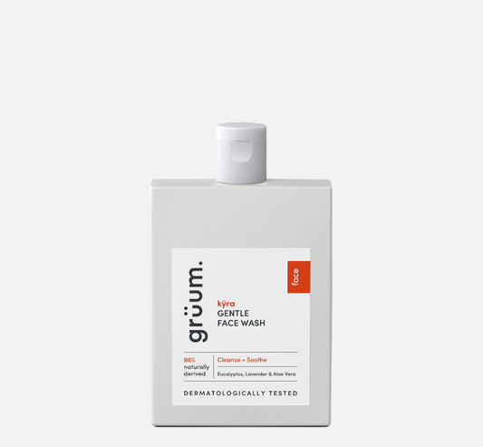 Grüum kÿra Gentle Face Wash | 120ml
with EUCALYPTUS, LAVENDER & ALOE VERA