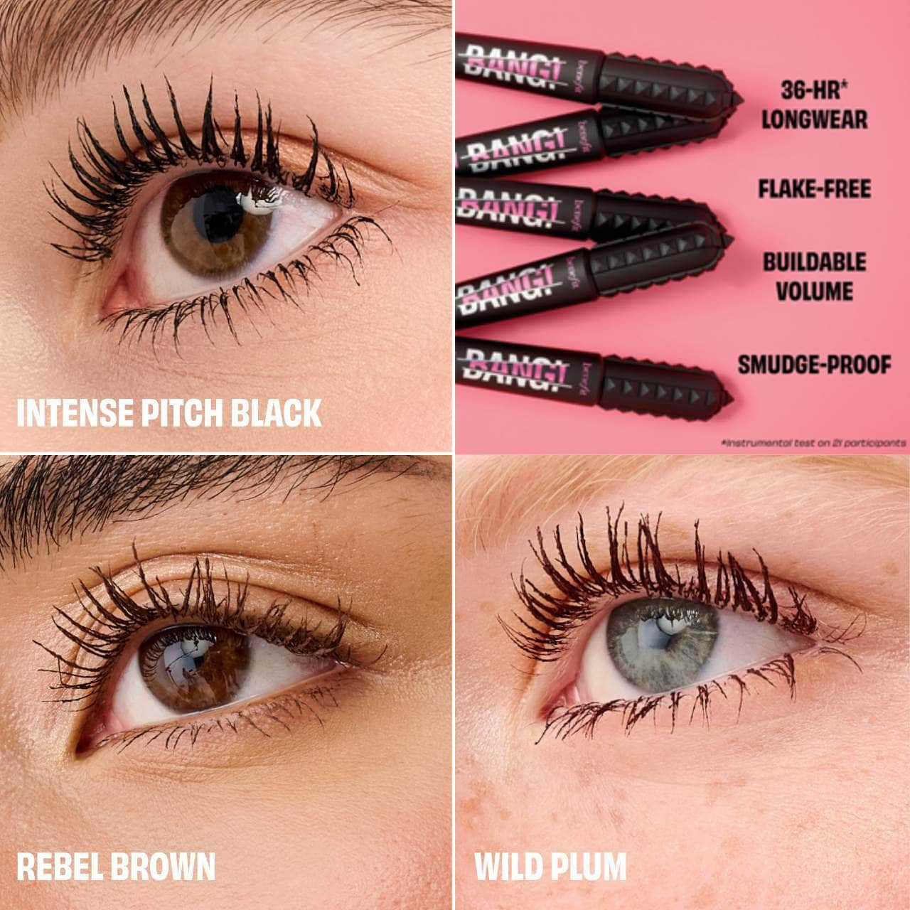 BENEFIT BADgal BANG! BIGGER, BADDER volumizing mascara in intense pitch black | full-size