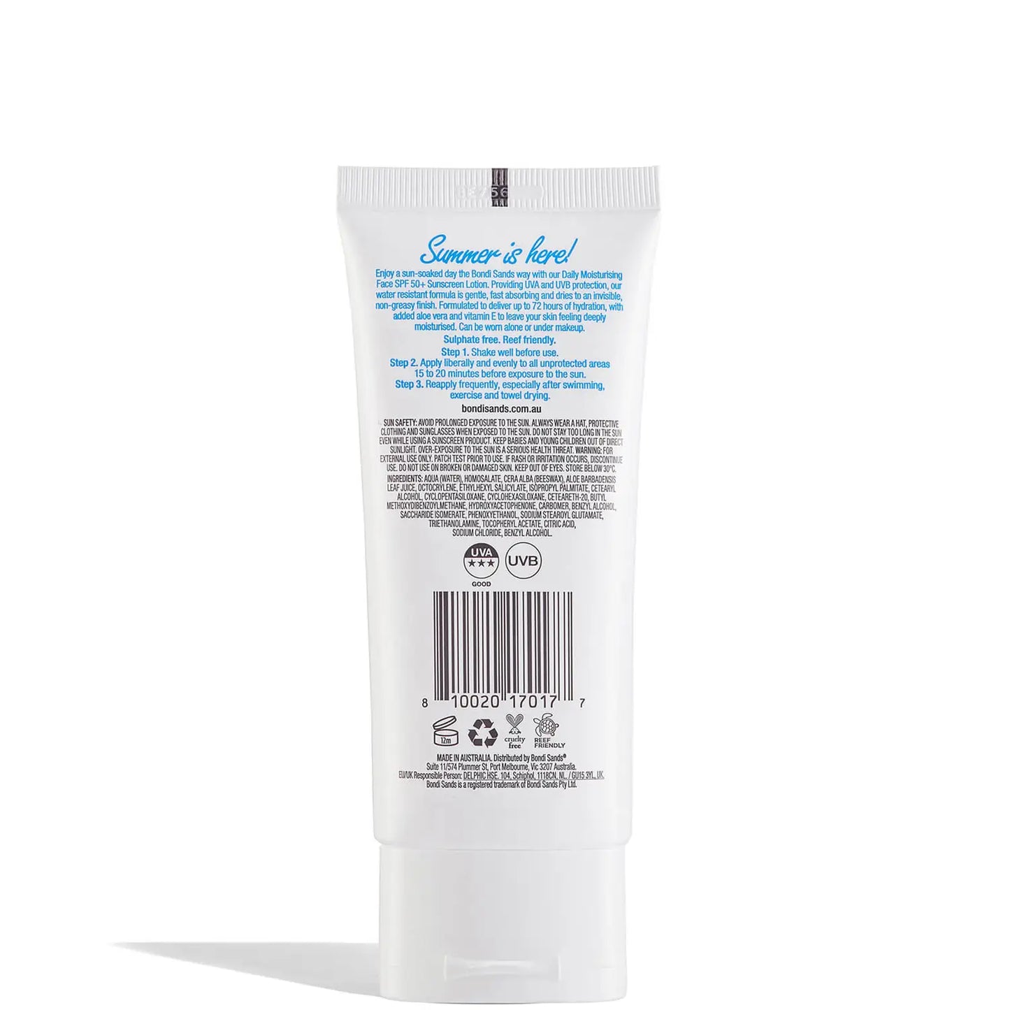 BONDI SANDS SUNSCREEN LOTION SPF50+ - FACE 75ML