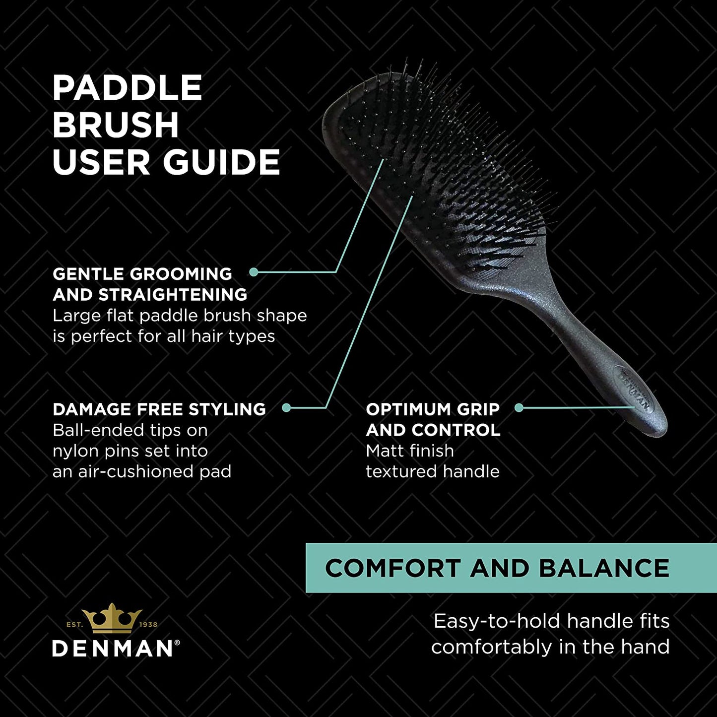 Denman D83 Large Paddle Hairbrush