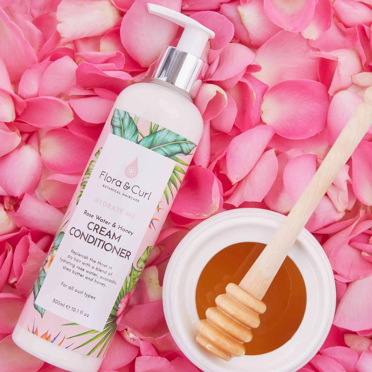 Flora&Curl Rose Water & Honey Cream Conditioner