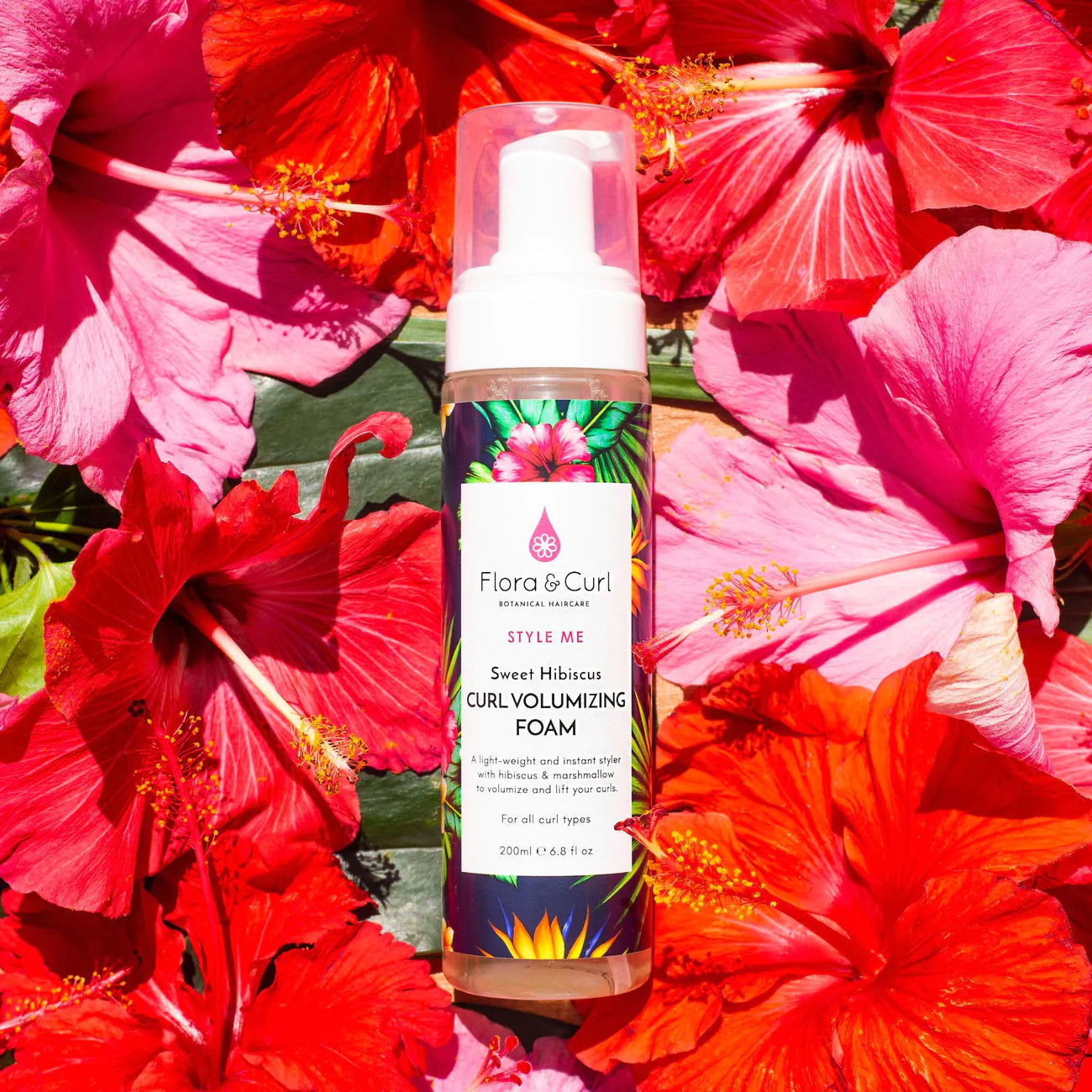 Flora&Curl Sweet Hibiscus Curl Volumizing Foam