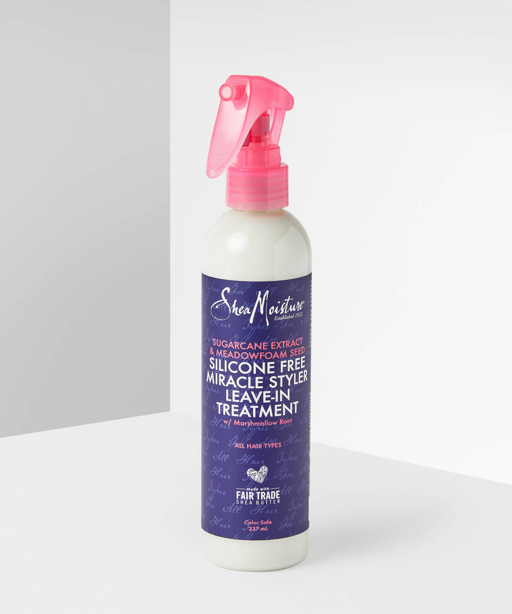 SHEA MOISTURE SUGARCANE EXTRACT & MEADOWFOAM SEED SILICONE FREE MIRACLE STYLER LEAVE-IN TREATMENT