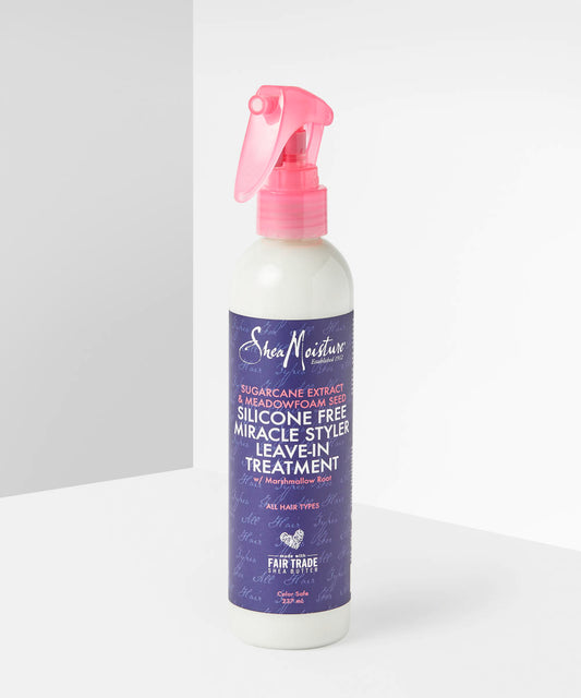 SHEA MOISTURE SUGARCANE EXTRACT & MEADOWFOAM SEED SILICONE FREE MIRACLE STYLER LEAVE-IN TREATMENT