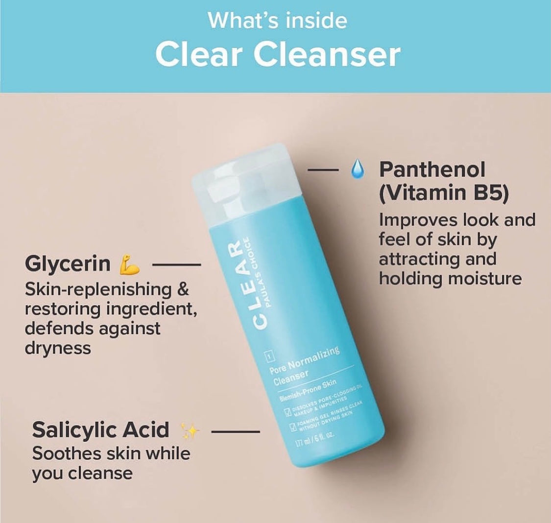 Paula’s Choice Clear Cleanser.