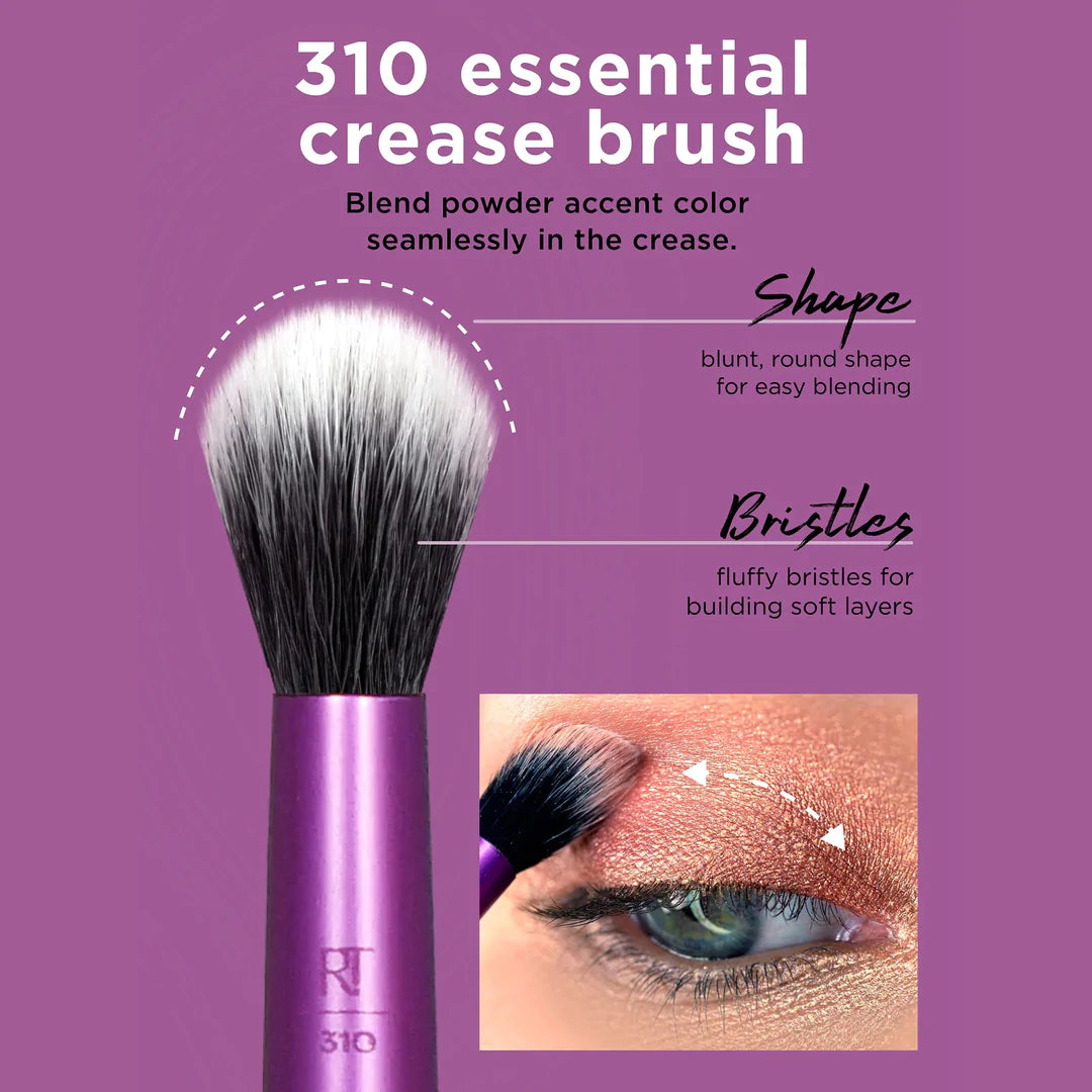 Real Techniques Everyday Eye Essentials Makeup Brush Kit.